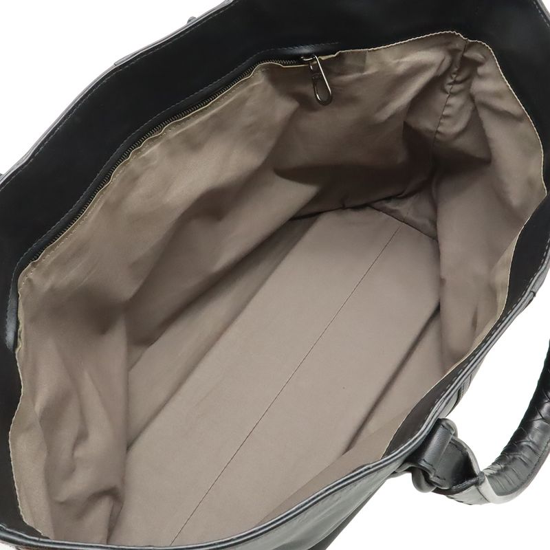 Bottega Veneta Intrecciato Tote Business Leather Black