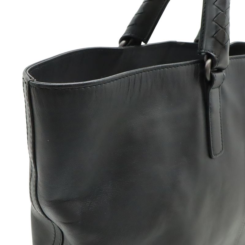 Bottega Veneta Intrecciato Tote Business Leather Black
