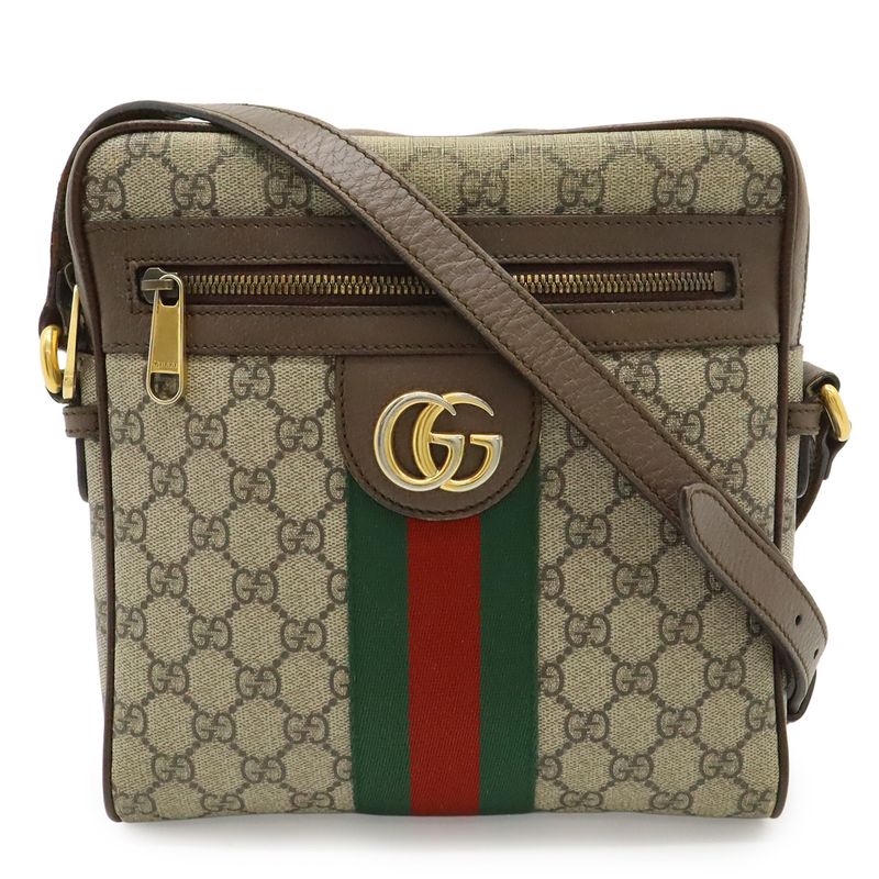 Gucci Ophidia Small Messenger Bag GG Supreme Sherry
