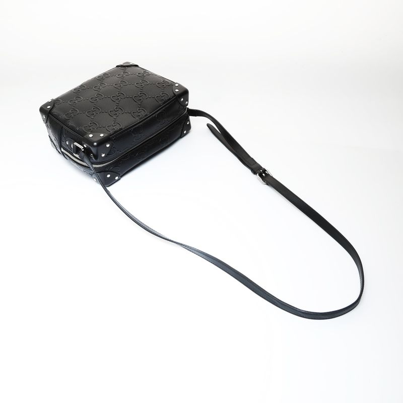 Gucci Shoulder Bag GG Embossed Trunk