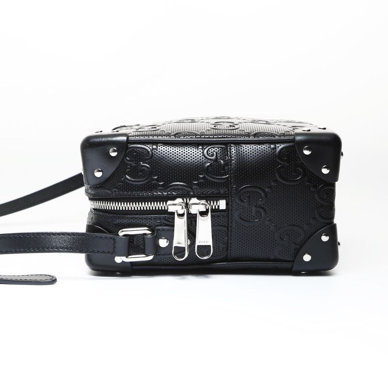 Gucci Shoulder Bag GG Embossed Trunk