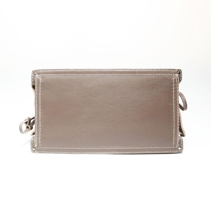 Loewe Tote Anagram Leather Gray Brown