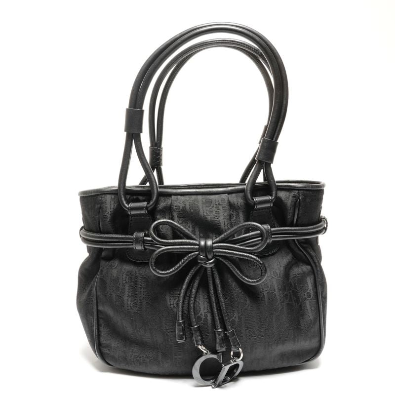 Dior Handbag Canvas Trotter Ribbon