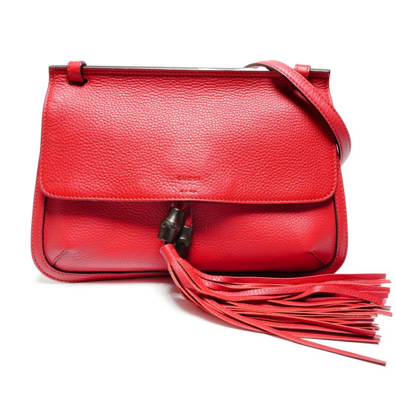Gucci Shoulder Bag Bamboo Daily Fringe