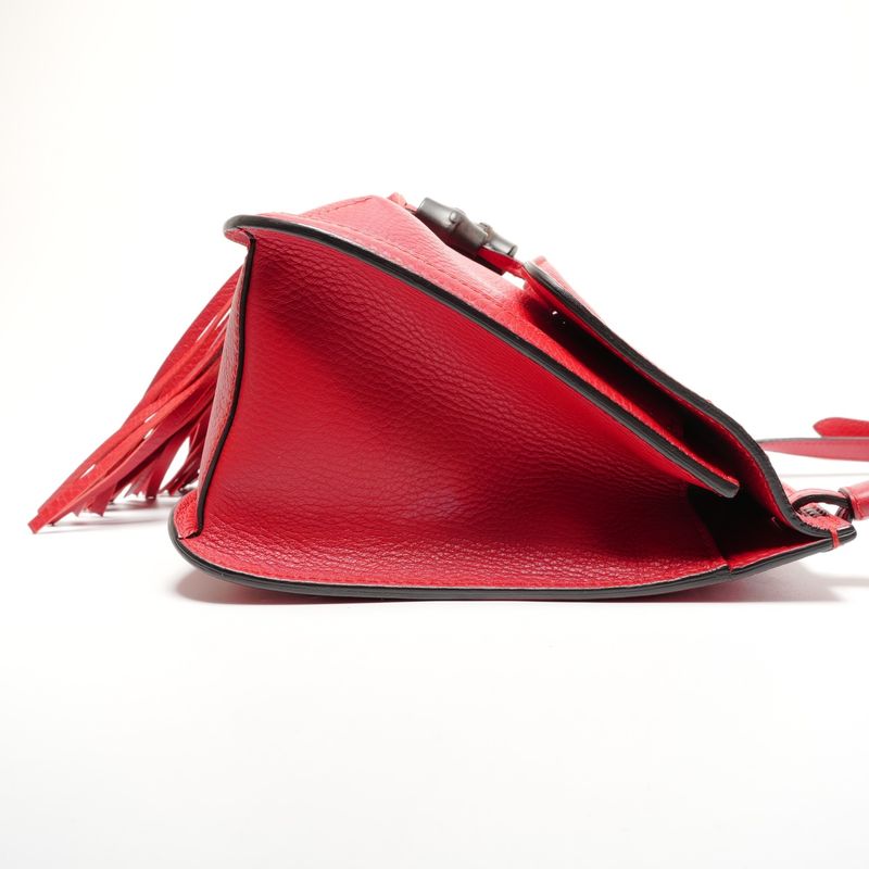 Gucci Shoulder Bag Bamboo Daily Fringe