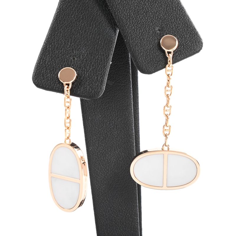 Hermes Earrings Chaine D'ancre Verso
