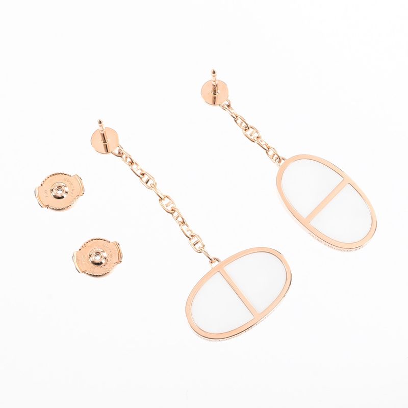 Hermes Earrings Chaine D'ancre Verso