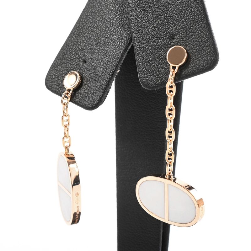 Hermes Earrings Chaine D'ancre Verso