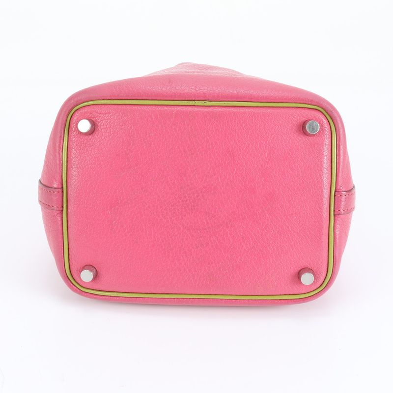 Hermes Picotin PM Leather Handbag Tote Pink