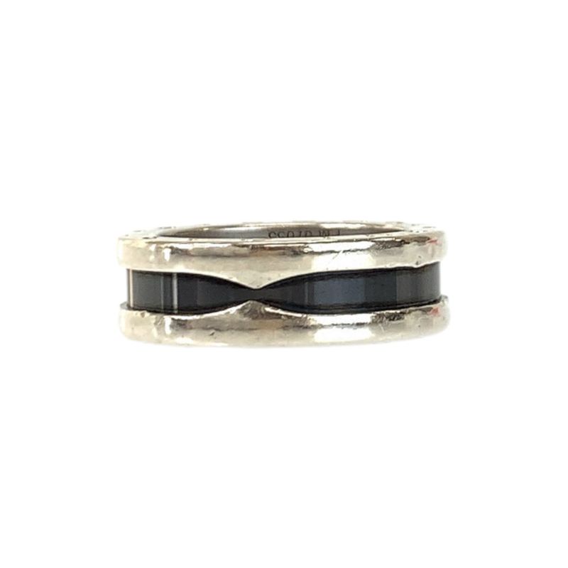 Bvlgari Zero One Save the Children Silver Black Ceramic Ring