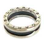 Bvlgari Zero One Save the Children Silver Black Ceramic Ring