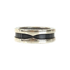 Bvlgari Zero One Save the Children Silver Black Ceramic Ring