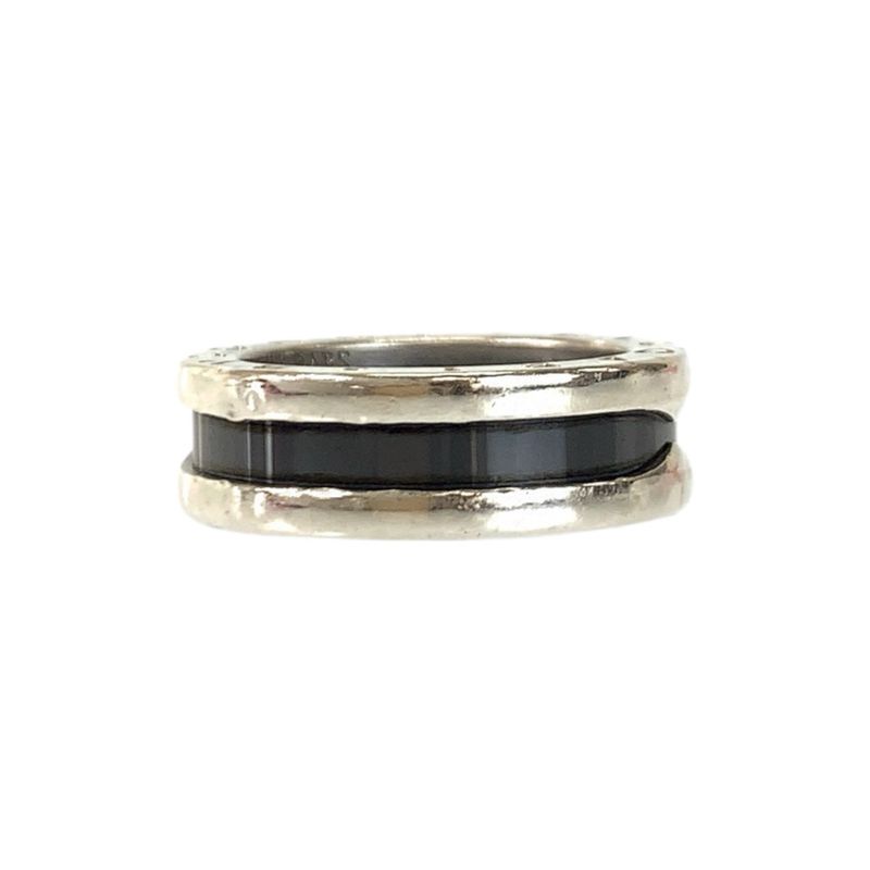 Bvlgari Zero One Save the Children Silver Black Ceramic Ring