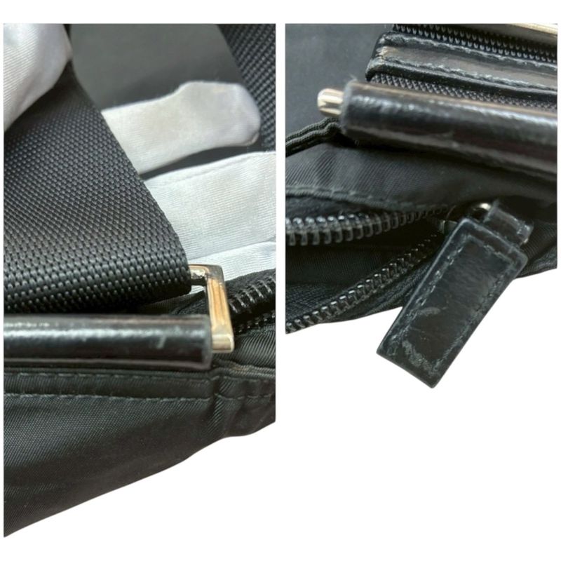 Prada Triangle Logo Tessuto Black Nylon Shoulder Bag