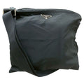 Prada Triangle Logo Tessuto Black Nylon Shoulder Bag