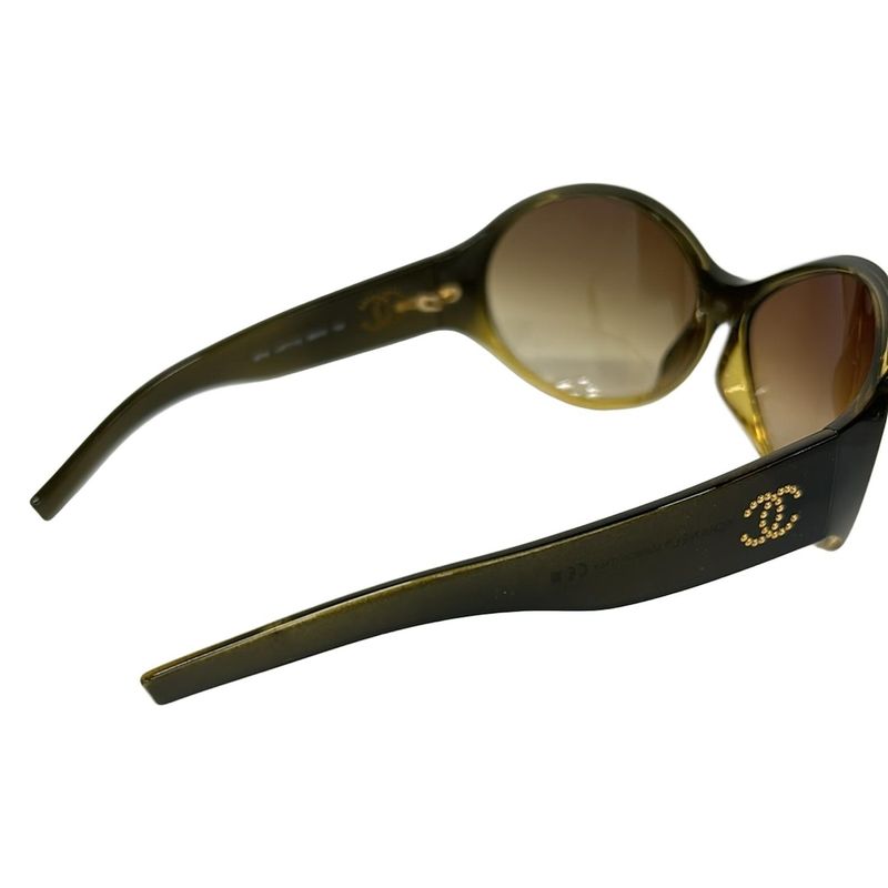 Chanel Sunglasses Brown Dark CC Logo X Dark