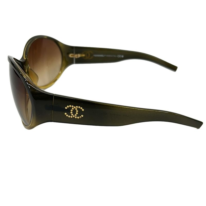 Chanel Sunglasses Brown Dark CC Logo X Dark