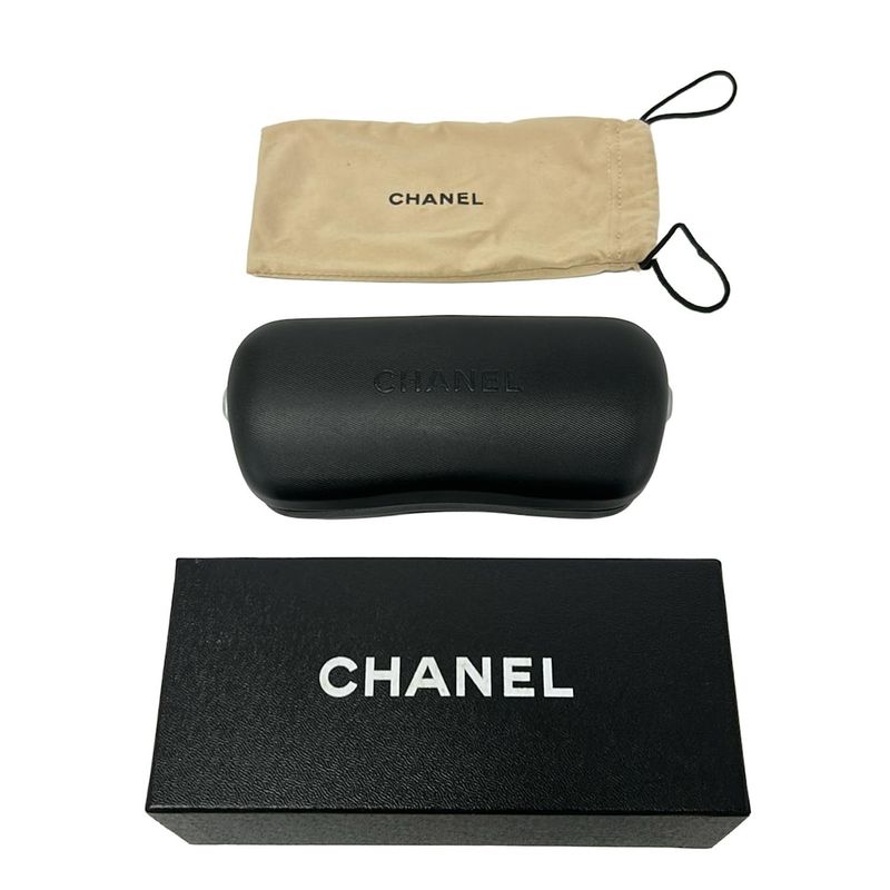 Chanel Sunglasses Brown Dark CC Logo X Dark