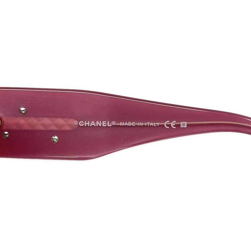 Chanel Sunglasses Dark Brown Gold Pink Camellia Dark X Bold X