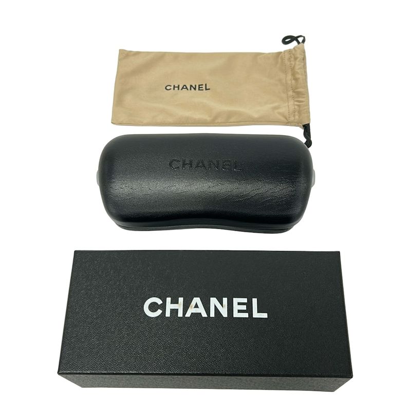 Chanel Sunglasses Dark Brown Gold Pink Camellia Dark X Bold X