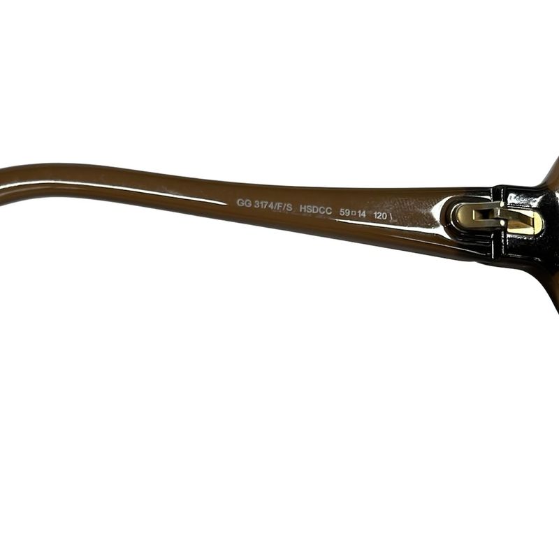 Gucci Sunglasses Dark Brown Gold Dark X X