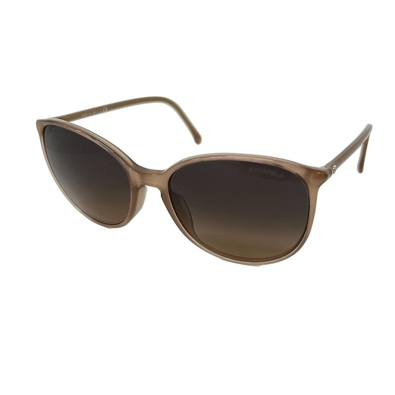 Chanel Sunglasses Dark Gray Pink Beige CC Logo Dark X