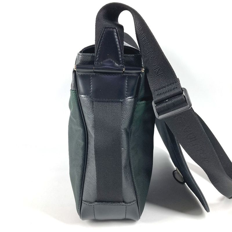 Louis Vuitton Shoulder Bag Victor Taiga Leather Ardoise Black Ardoise X Khaki