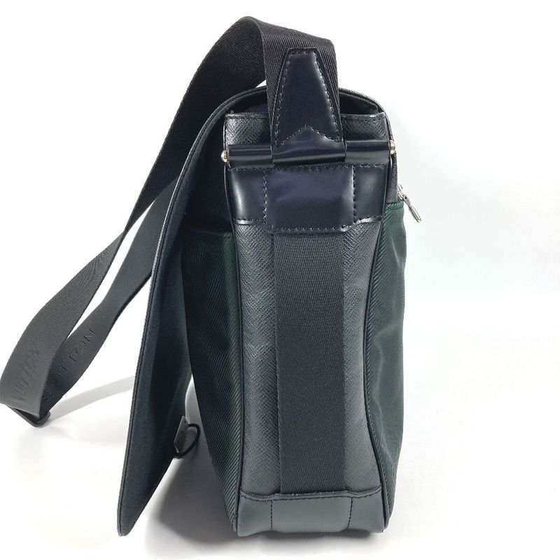 Louis Vuitton Shoulder Bag Victor Taiga Leather Ardoise Black Ardoise X Khaki