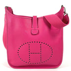 Hermes Shoulder Bag Evelyne 3 GM Epsom Rose Tyrian Pink