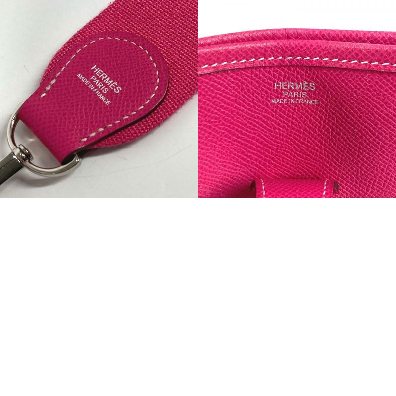 Hermes Shoulder Bag Evelyne 3 GM Epsom Rose Tyrian Pink