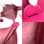 Hermes Shoulder Bag Evelyne 3 GM Epsom Rose Tyrian Pink