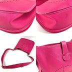 Hermes Shoulder Bag Evelyne 3 GM Epsom Rose Tyrian Pink