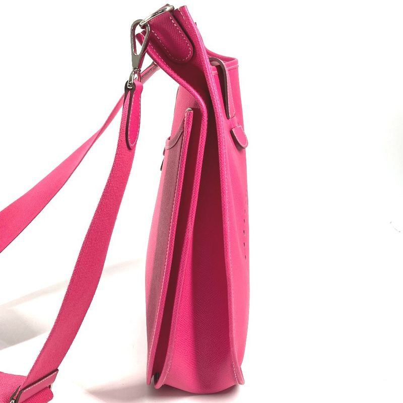 Hermes Shoulder Bag Evelyne 3 GM Epsom Rose Tyrian Pink