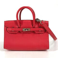 Hermes Handbag Tiny Birkin Leather Red