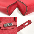 Hermes Handbag Tiny Birkin Leather Red — view 7