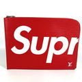 Louis Vuitton Clutch Pochette Jour GM Epi Leather Red White