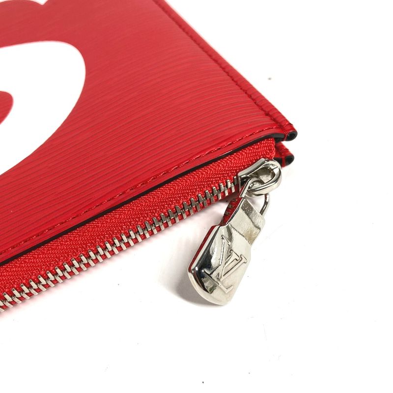 Louis Vuitton Clutch Pochette Jour GM Epi Leather Red White