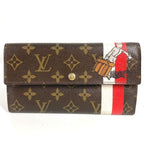 Louis Vuitton Wallet Portefeuille Sarah Monogram Brown Red