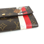 Louis Vuitton Wallet Portefeuille Sarah Monogram Brown Red