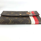 Louis Vuitton Wallet Portefeuille Sarah Monogram Brown Red
