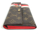 Louis Vuitton Wallet Portefeuille Sarah Monogram Brown Red