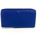 Celine Wallet Logo Leather Blue