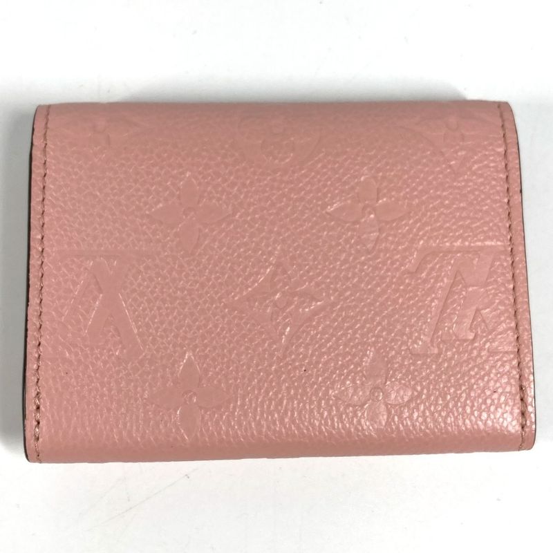 Louis Vuitton Bifold Wallet Porte Monnaie Rosali Monogram Rose Pudol Pink