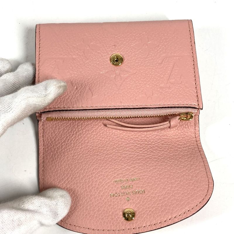 Louis Vuitton Bifold Wallet Porte Monnaie Rosali Monogram Rose Pudol Pink