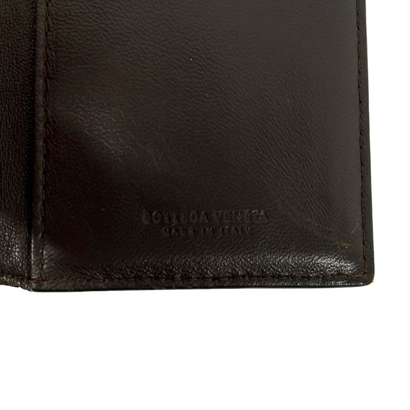 Bottega Veneta Pasque Intrecciato Dark Brown Leather Shoulder Bag