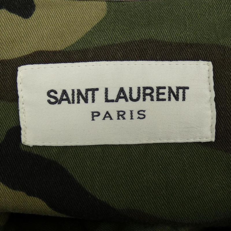 Saint Laurent Jacket Camouflage Khaki Style Camouflage