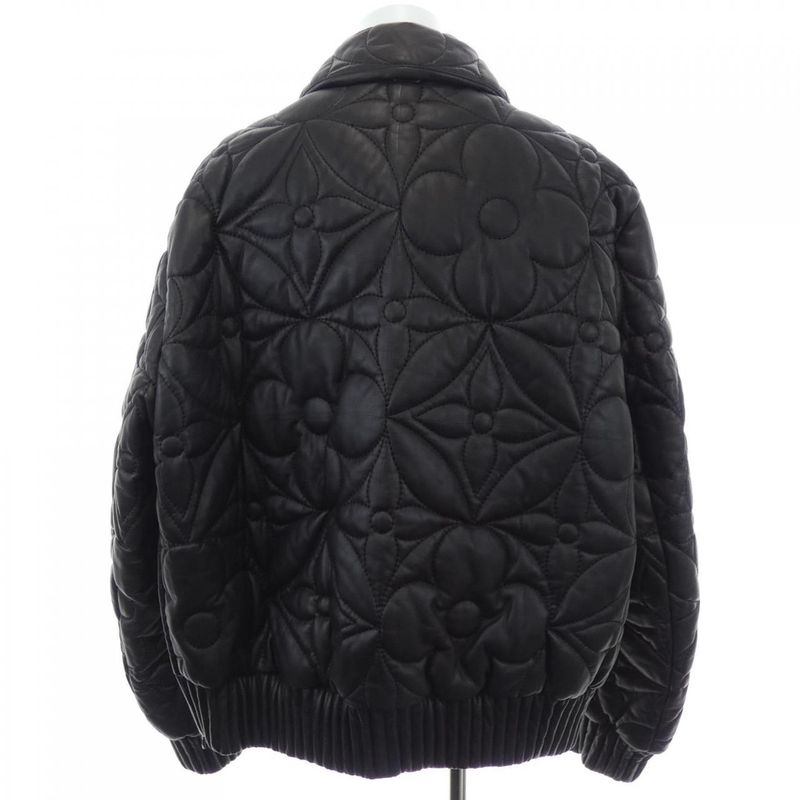 Louis Vuitton Leather Jacket Brown 54