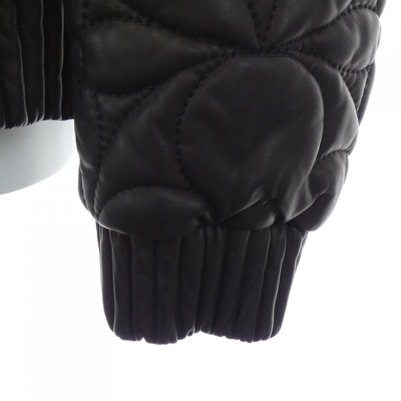 Louis Vuitton Leather Jacket Brown 54
