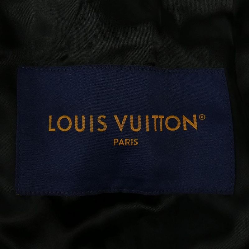 Louis Vuitton Leather Jacket Brown 54