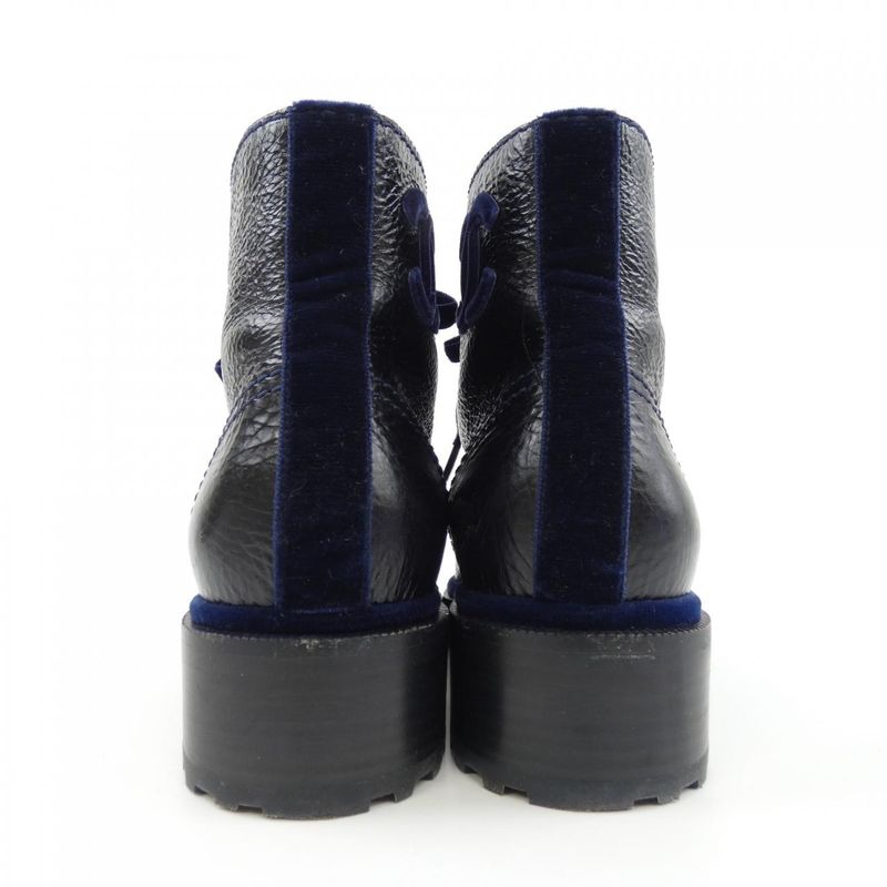 Chanel Lace Up Boots